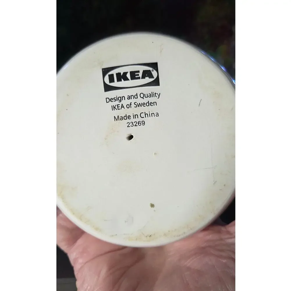 Pair Ikea Candle Holders White